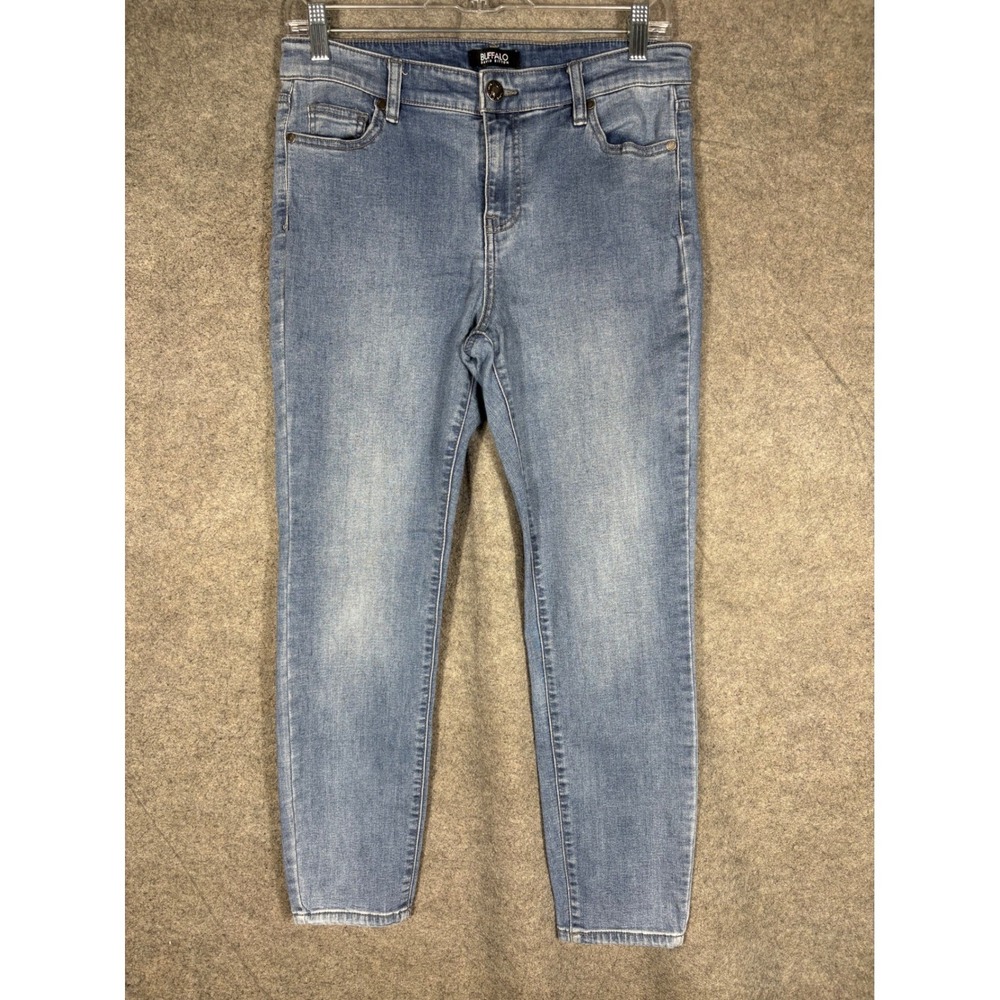 Buffalo David Bitton Aubrey Mid-Rise‎ Ankle Grazer Jeans Blue Stretch Size 8/29